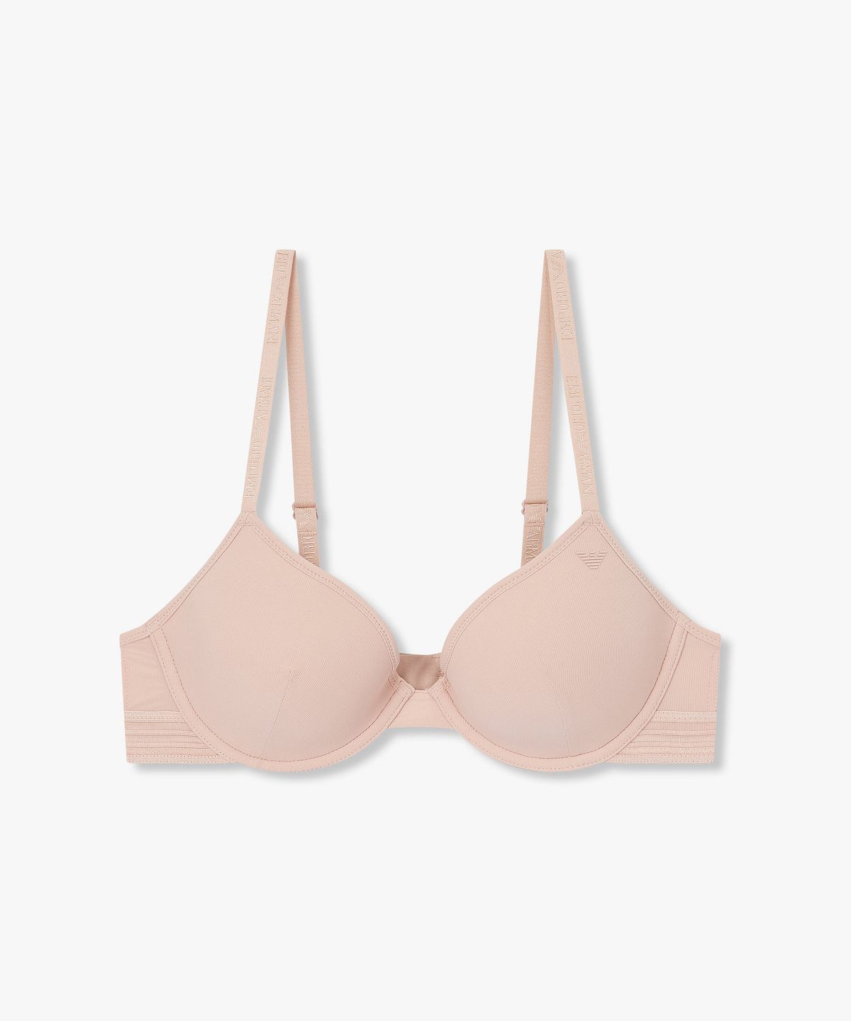 엠포리오 아르마니 언더웨어(EMPORIO ARMANI UNDERWEAR) 여성 스트라이프 밴딩 리브드 컨투어 브라_피치 0825384519