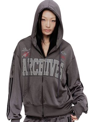 ROSIE HOODIE ZIP UP (CHARCOAL)