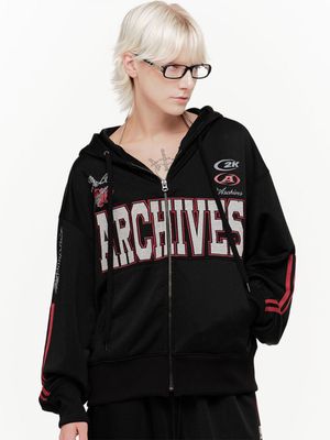 ROSIE HOODIE ZIP UP (BLACK)