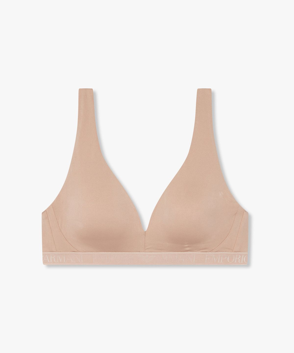엠포리오 아르마니 언더웨어(EMPORIO ARMANI UNDERWEAR) 여성 샤이닝 로고 밴딩 리무버블 패드 브라렛 브라_스킨 0825381509