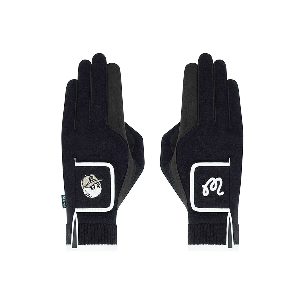 말본 골프(MALBON GOLF) 남성 버킷 양손 윈터 장갑 BLACK (MAN)