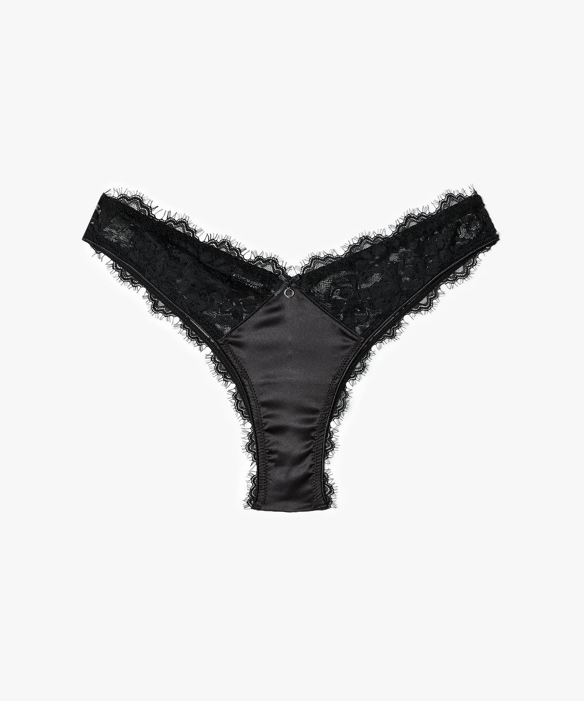 엠포리오 아르마니 언더웨어(EMPORIO ARMANI UNDERWEAR) 여성 플라워 자카드 브라질리언 브리프_블랙 0825311518
