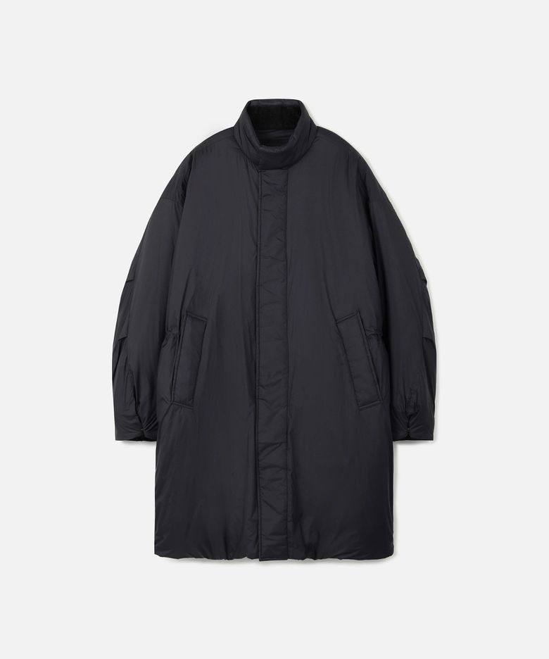 TORAY 프리마로프트 패디드 멕시 핏 코트 BLACK