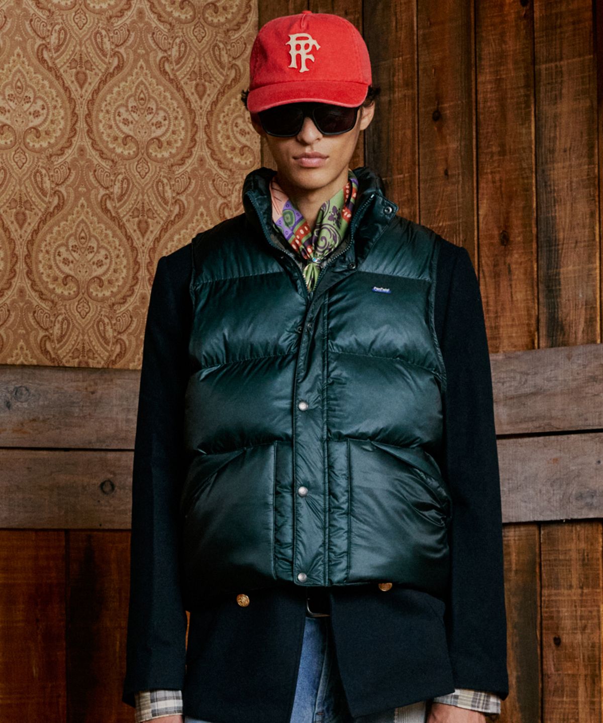 펜필드(PENFIELD) 아웃백 다운 베스트 틸블루_FR4WD42U