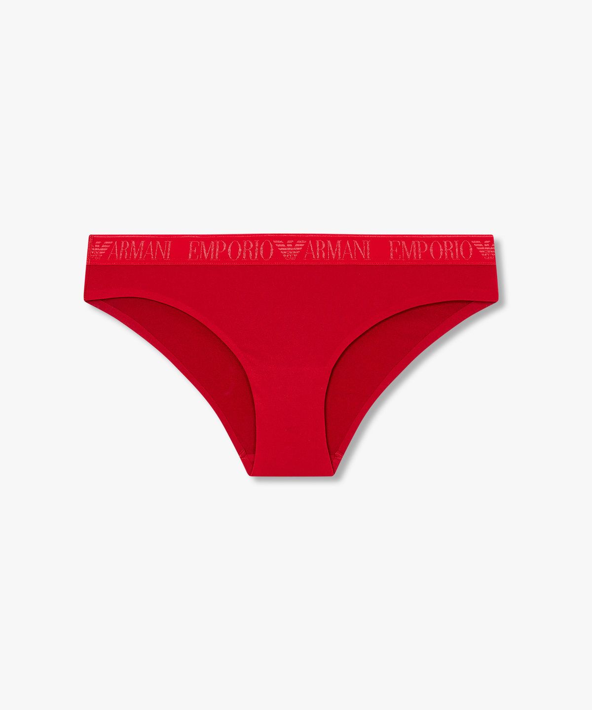 엠포리오 아르마니 언더웨어(EMPORIO ARMANI UNDERWEAR) 여성 샤이닝 로고 밴딩 브리프_레드 0825311510