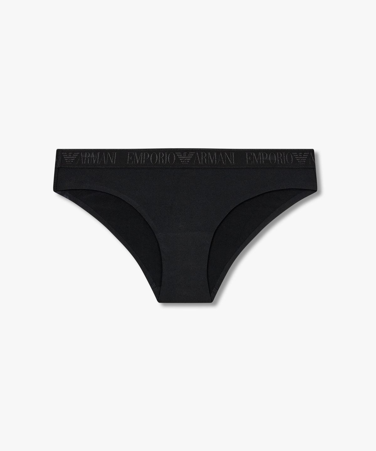 엠포리오 아르마니 언더웨어(EMPORIO ARMANI UNDERWEAR) 여성 샤이닝 로고 밴딩 브리프_블랙 0825311511