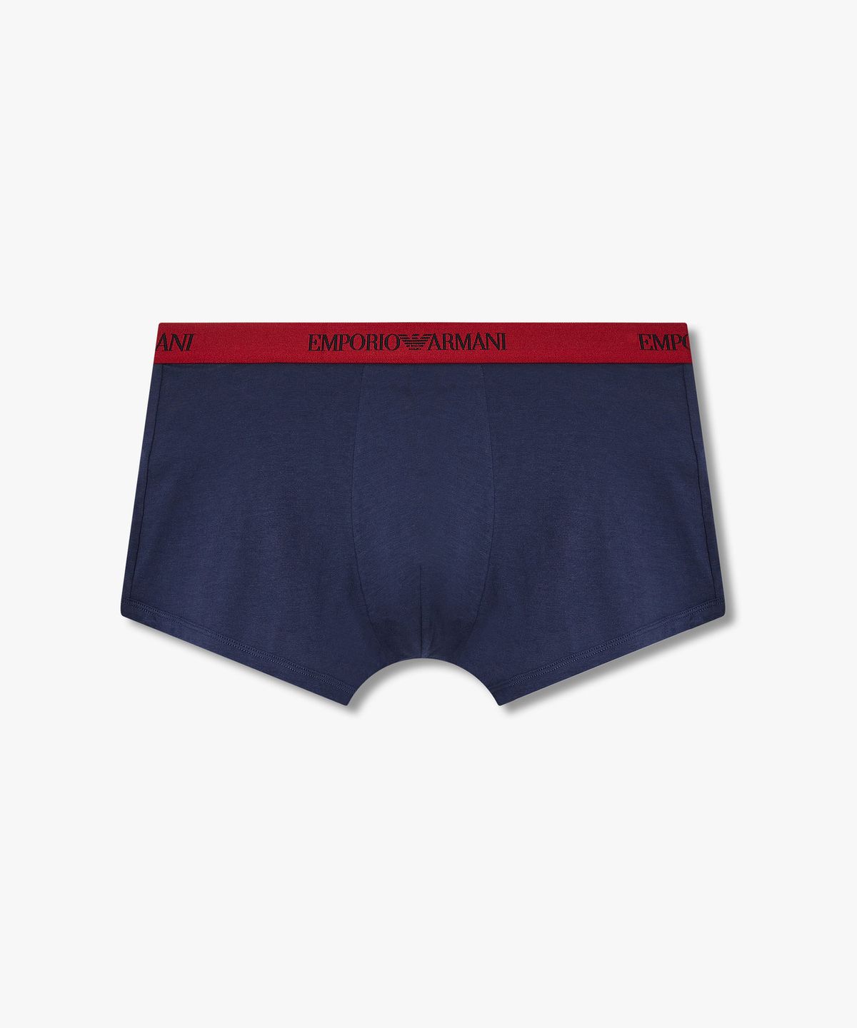 엠포리오 아르마니 언더웨어(EMPORIO ARMANI UNDERWEAR) 남성 로고 밴딩 솔리드 코튼 드로즈_블루 0815312329