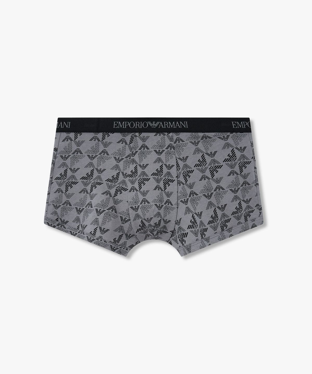 엠포리오 아르마니 언더웨어(EMPORIO ARMANI UNDERWEAR) 남성 로고 밴딩 패턴드 코튼 드로즈_그레이 0815312333