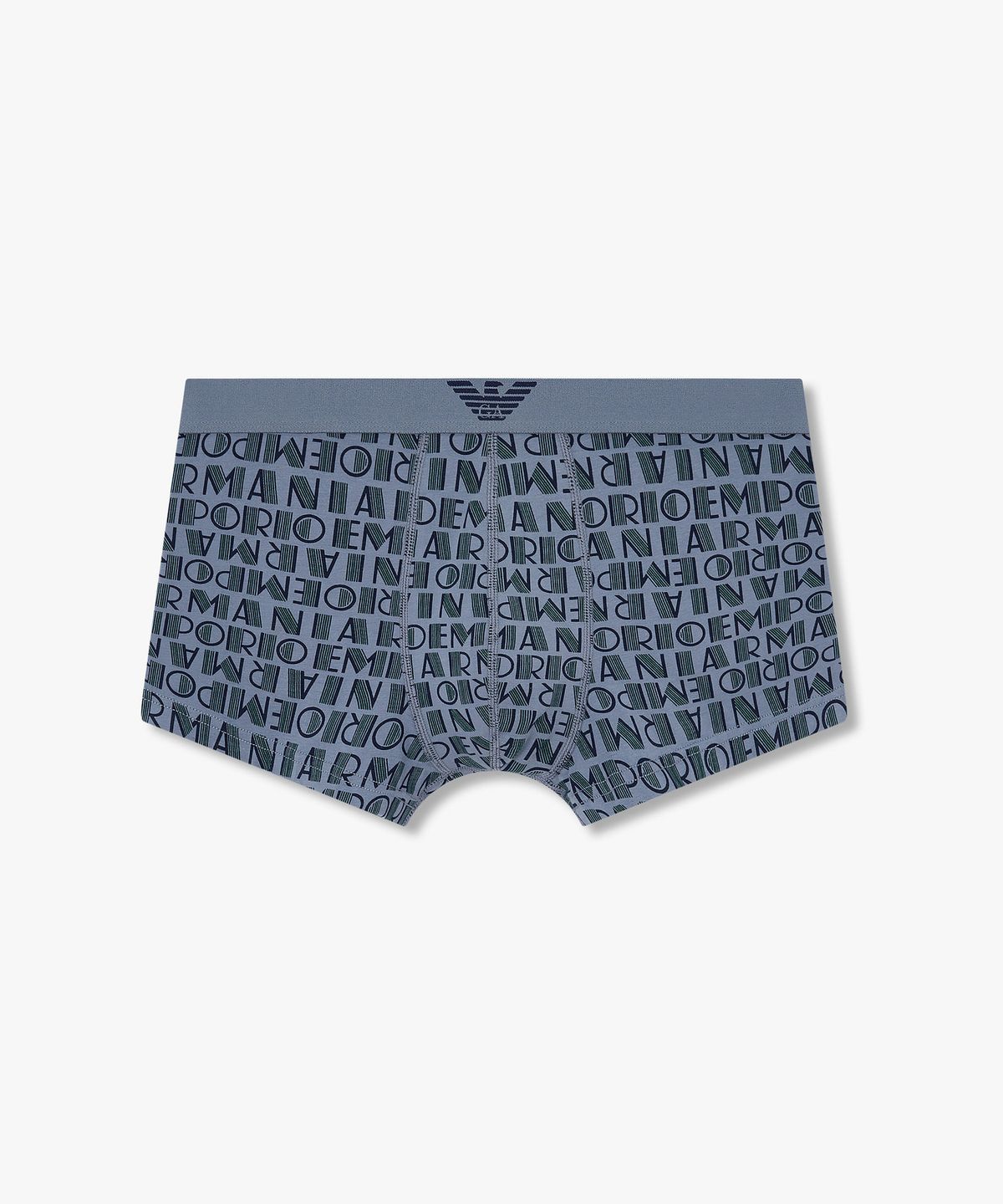 엠포리오 아르마니 언더웨어(EMPORIO ARMANI UNDERWEAR) 남성 리피트 로고 밴딩 드로즈_라이트 인디고 0815312049