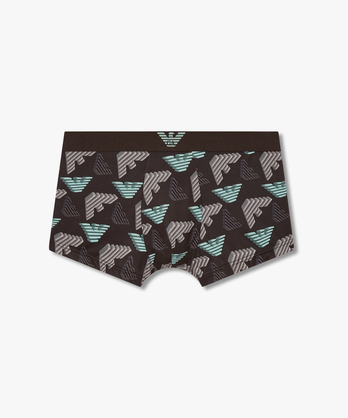 엠포리오 아르마니 언더웨어(EMPORIO ARMANI UNDERWEAR) 남성 3D 블록 이글 로고 드로즈_다크 브라운 0815312053