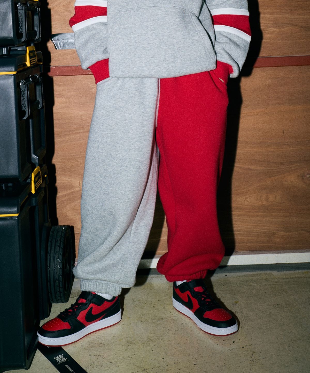 브라운브레스 키즈(BROWNBREATH KIDS) KIDS 2TONE SWEATPANTS(기모) - M/GREY