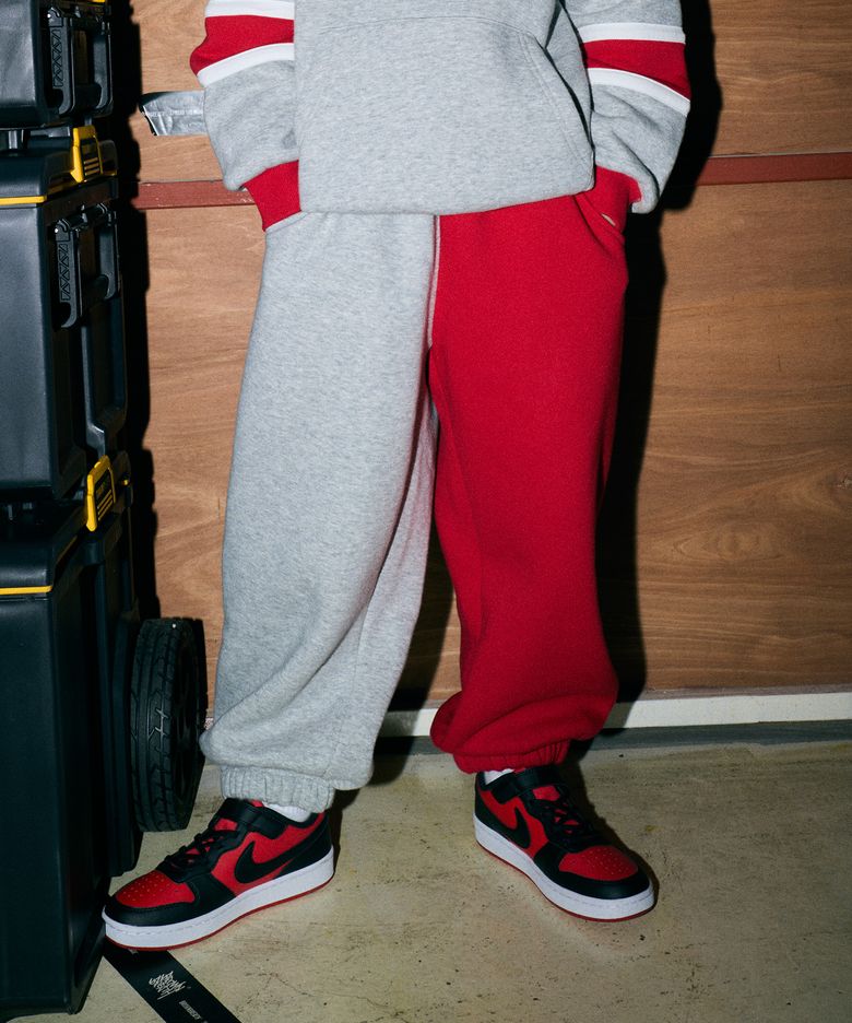 KIDS 2TONE SWEATPANTS(기모) - M/GREY