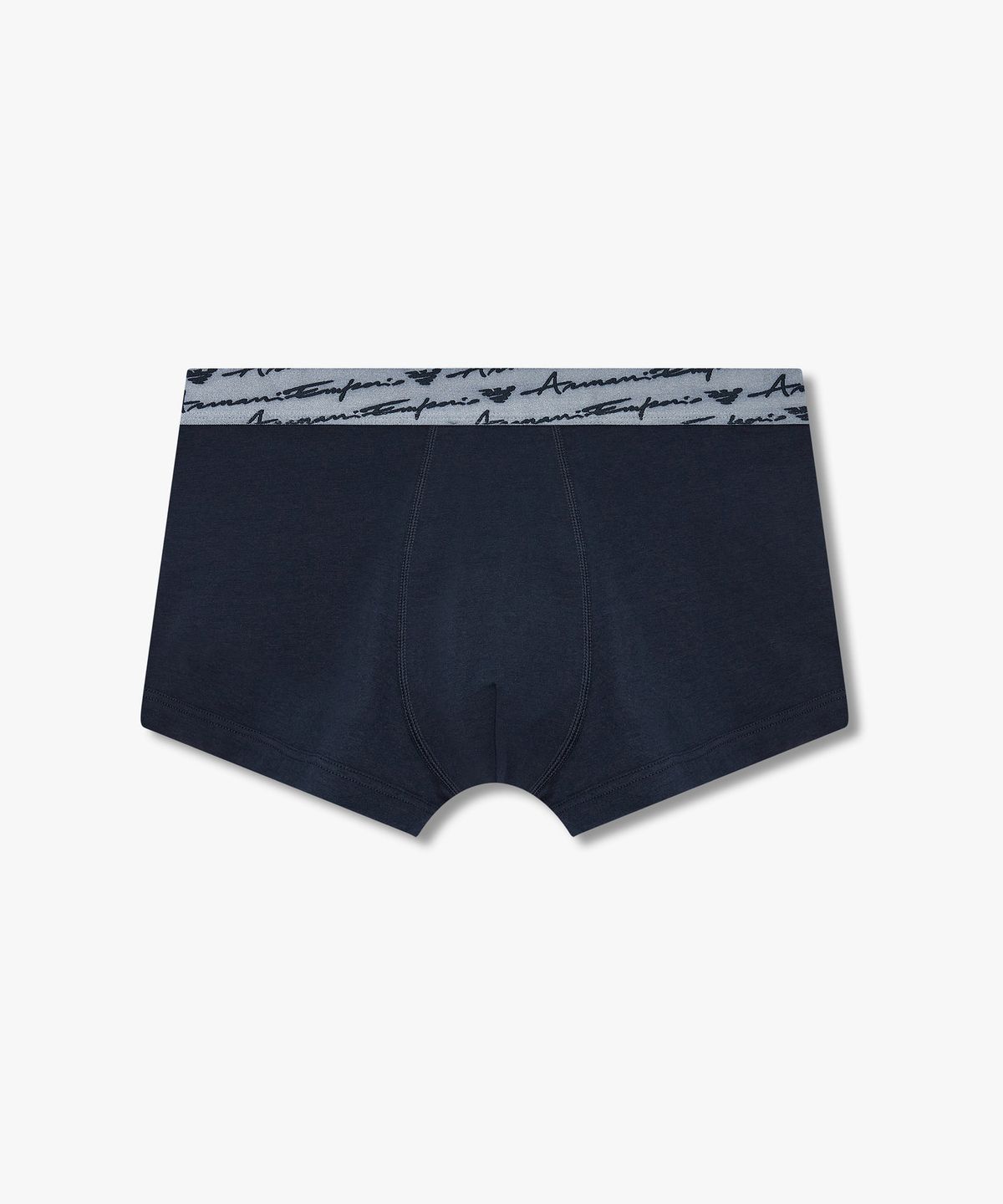 엠포리오 아르마니 언더웨어(EMPORIO ARMANI UNDERWEAR) 남성 커시브 로고 솔리드 밴딩 드로즈_네이비 0815312066