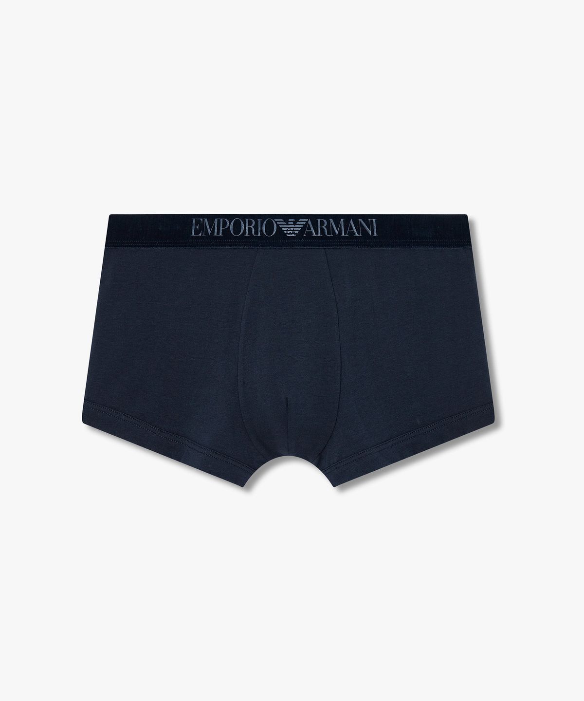 엠포리오 아르마니 언더웨어(EMPORIO ARMANI UNDERWEAR) 남성 웨이스트 벨벳 로고 코튼 드로즈_네이비 0815312062