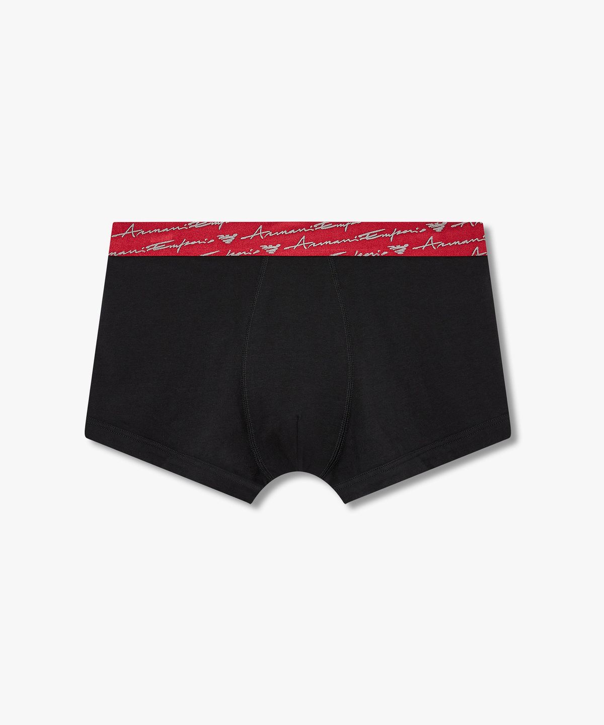 엠포리오 아르마니 언더웨어(EMPORIO ARMANI UNDERWEAR) 남성 커시브 로고 솔리드 밴딩 드로즈_블랙 0815312064
