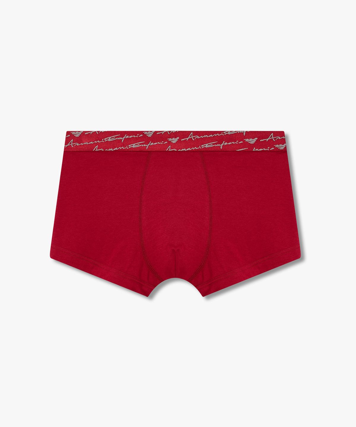 엠포리오 아르마니 언더웨어(EMPORIO ARMANI UNDERWEAR) 남성 커시브 로고 솔리드 밴딩 드로즈_레드 0815312063