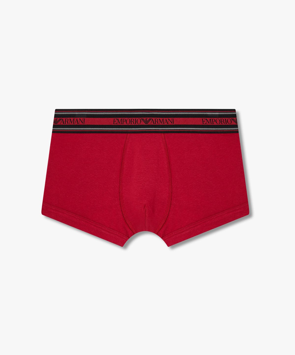 엠포리오 아르마니 언더웨어(EMPORIO ARMANI UNDERWEAR) 남성 스트라이프 밴딩 코튼 드로즈_레드 0815312017