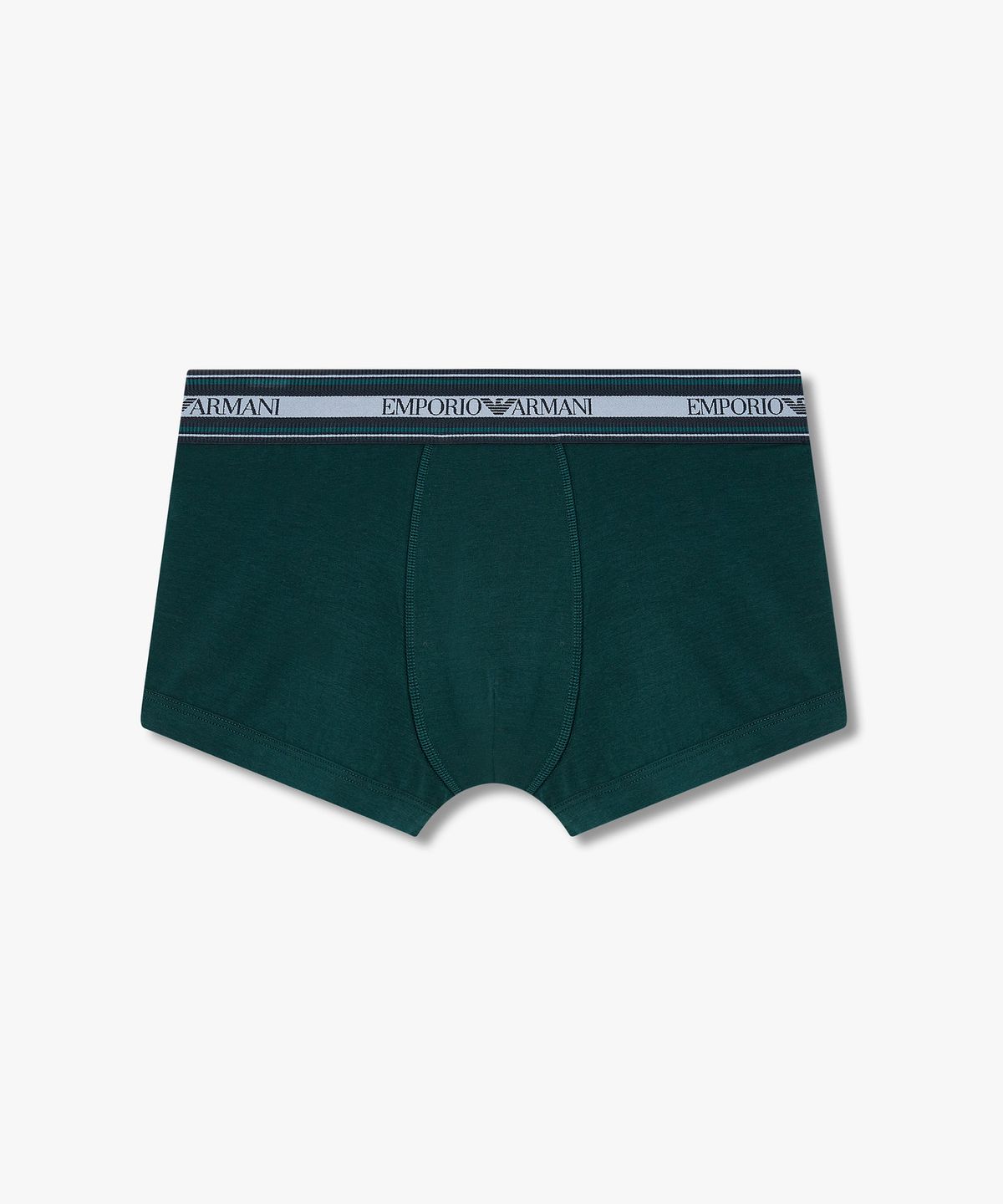 엠포리오 아르마니 언더웨어(EMPORIO ARMANI UNDERWEAR) 남성 스트라이프 밴딩 코튼 드로즈_다크 그린 0815312018