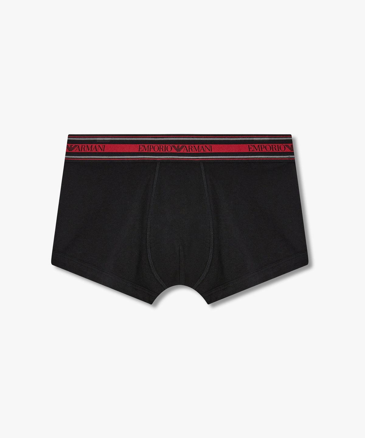 엠포리오 아르마니 언더웨어(EMPORIO ARMANI UNDERWEAR) 남성 스트라이프 밴딩 코튼 드로즈_블랙 0815312019