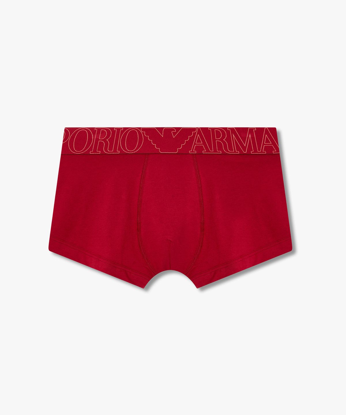엠포리오 아르마니 언더웨어(EMPORIO ARMANI UNDERWEAR) 남성 아웃라인 로고 밴딩 코튼 드로즈_레드 0815312013