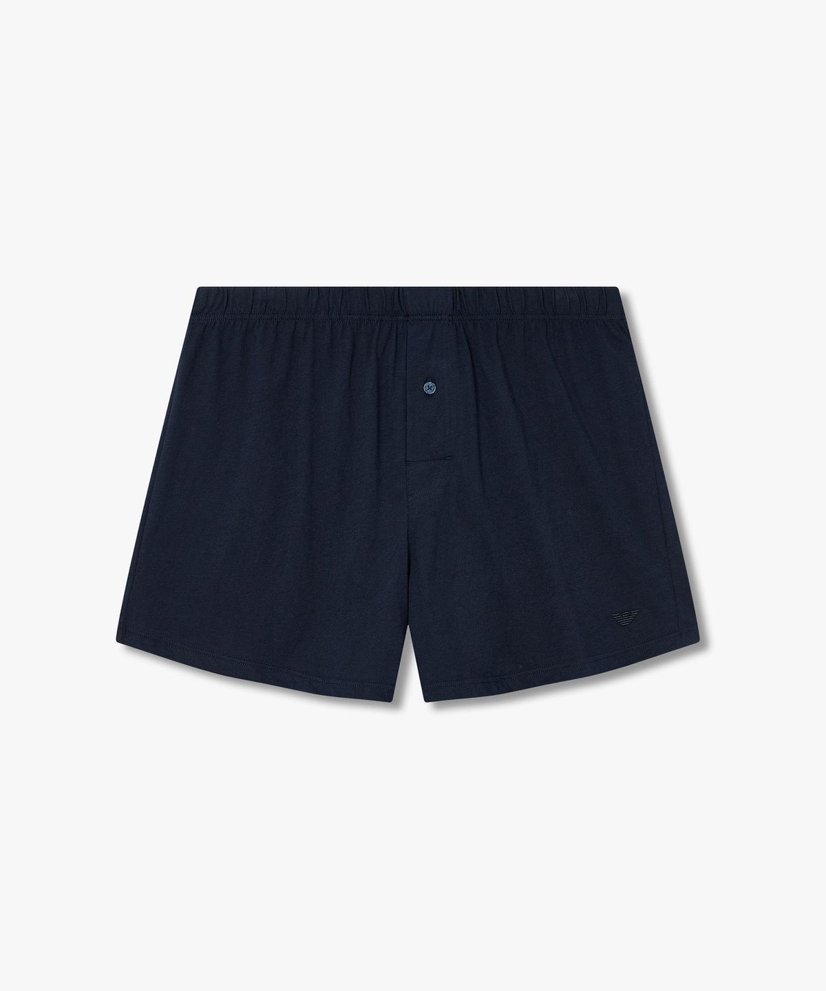 엠포리오 아르마니 언더웨어(EMPORIO ARMANI UNDERWEAR) 남성 미니 이글 자수 코튼 트렁크_블루 0815312086