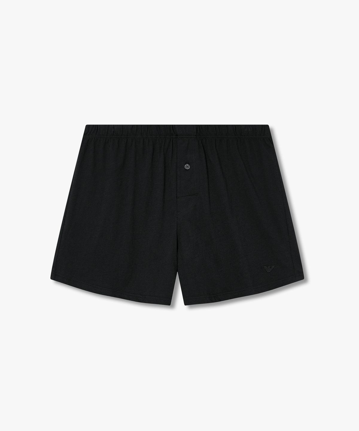 엠포리오 아르마니 언더웨어(EMPORIO ARMANI UNDERWEAR) 남성 미니 이글 자수 코튼 트렁크_블랙 0815312087