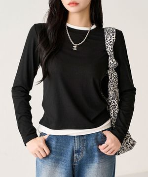 레이어드 쫀쫀 긴팔 티셔츠 112544