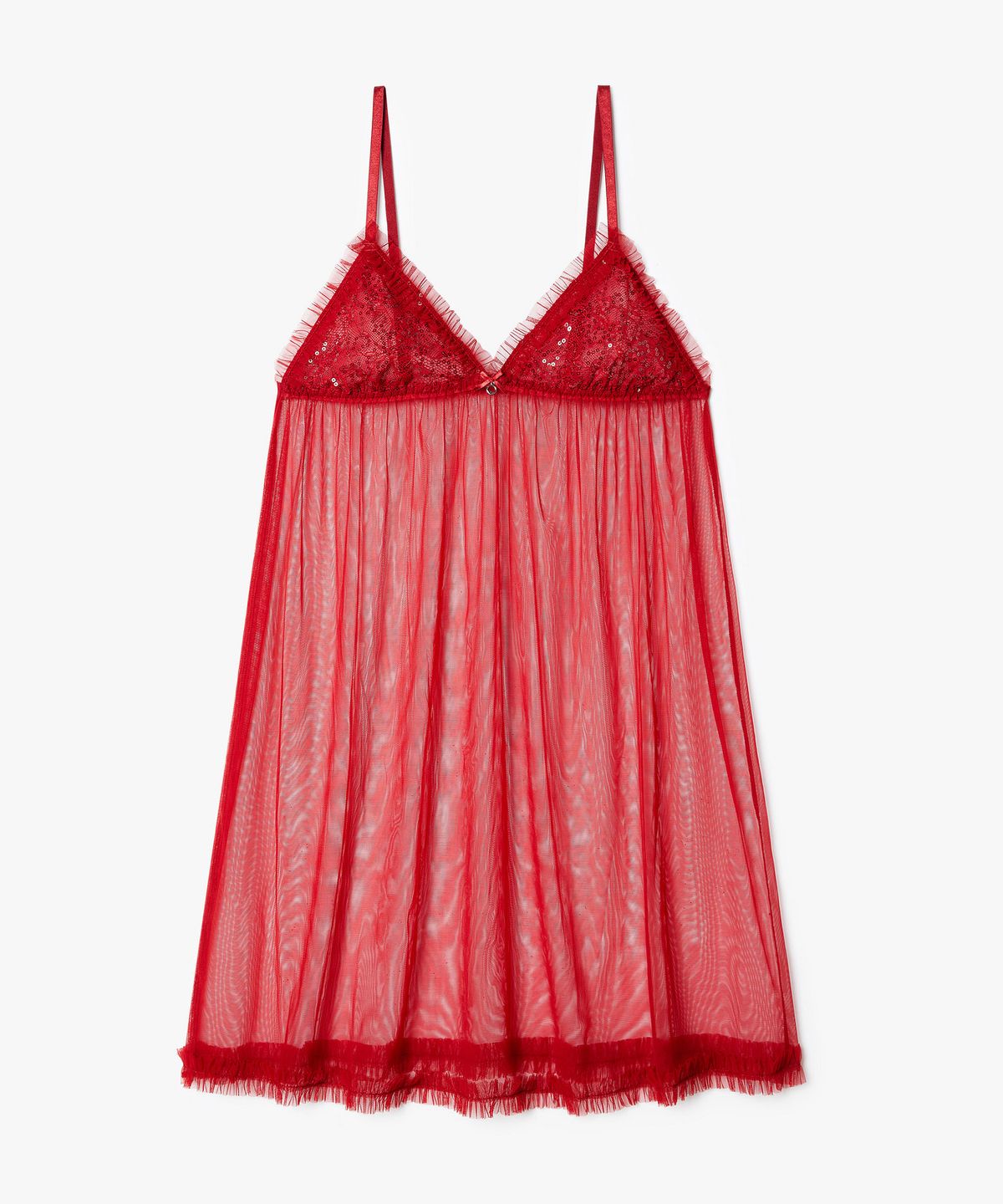 엠포리오 아르마니 언더웨어(EMPORIO ARMANI UNDERWEAR) 여성 시퀸 자카드 슬립 티팬티 세트_레드 0825318503