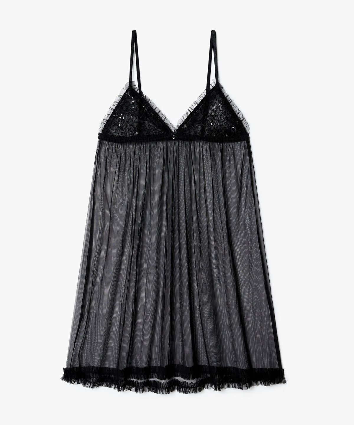 엠포리오 아르마니 언더웨어(EMPORIO ARMANI UNDERWEAR) 여성 시퀸 자카드 슬립 티팬티 세트_블랙 0825318504