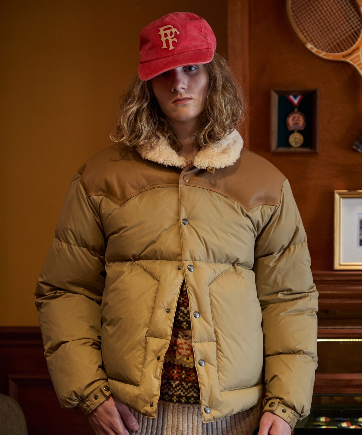 펜필드(PENFIELD) 락울 다운 점퍼 베이지_FR4WD97U