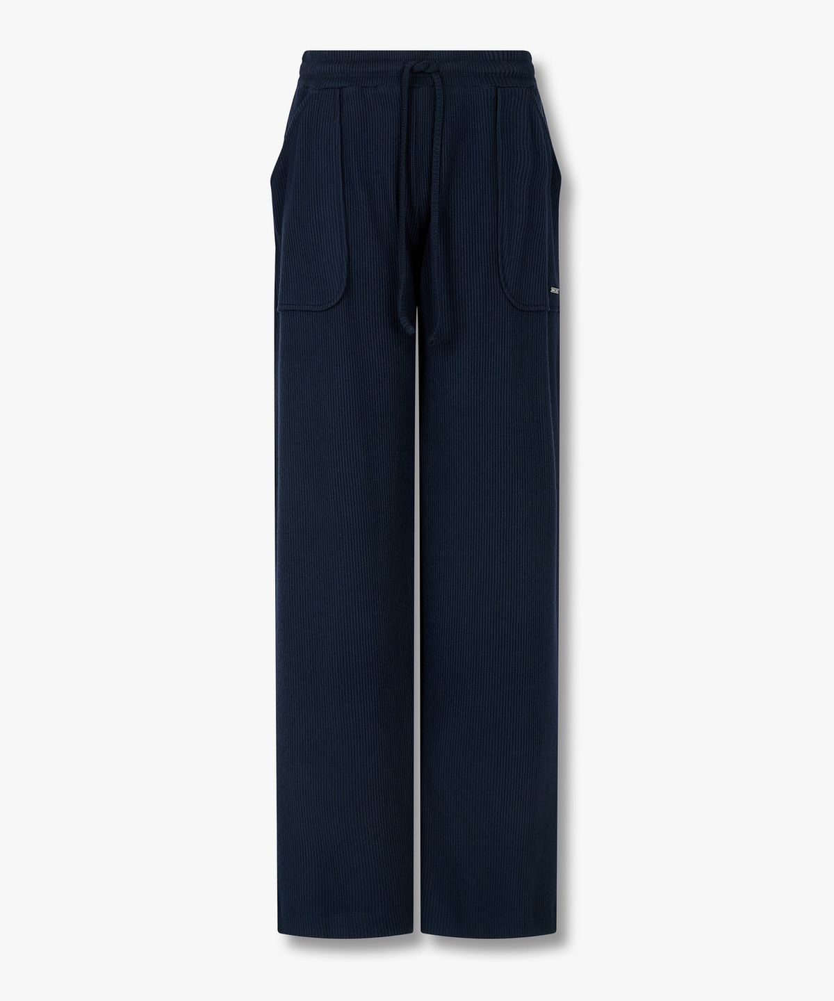 엠포리오 아르마니 언더웨어(EMPORIO ARMANI UNDERWEAR) 여성 리브드 루즈 핏 라운지 팬츠_마린 0825332512