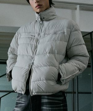 라이더 에어 푸퍼 자켓 - 연그레이