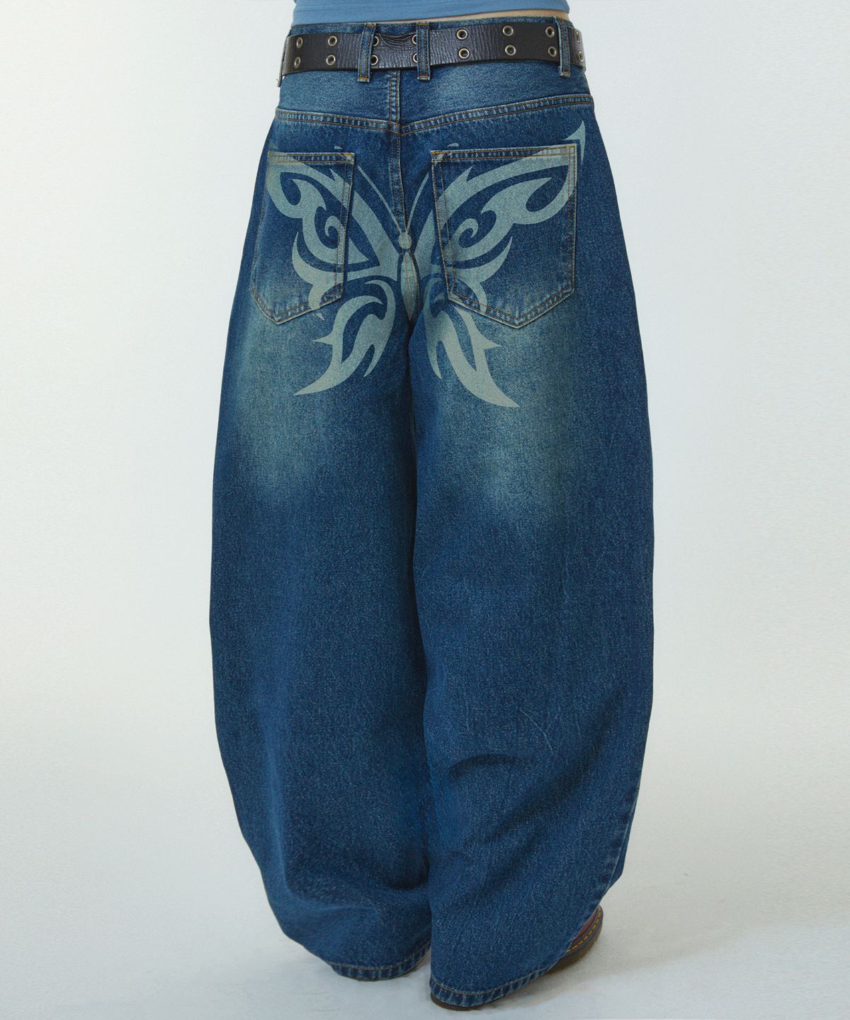 리트리버클럽(RETRIEVER CLUB) BUTTERFLY DENIM [BLUE]