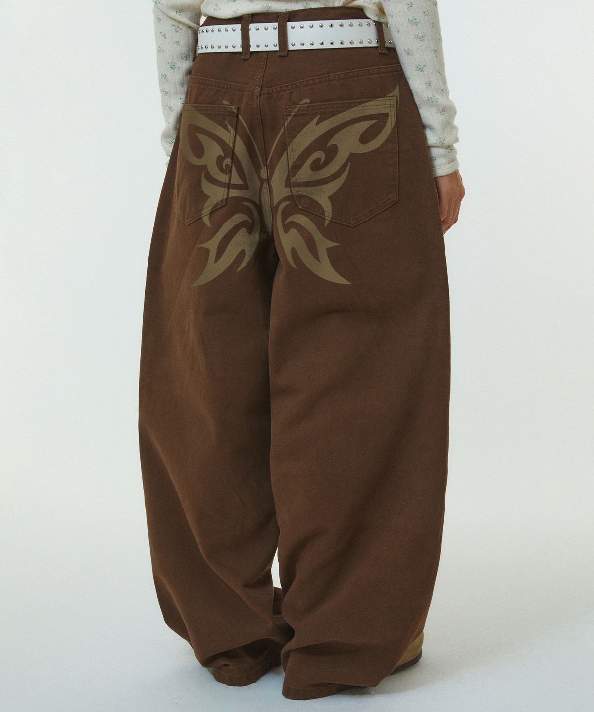 리트리버클럽(RETRIEVER CLUB) BUTTERFLY DENIM [BROWN]