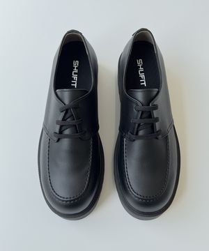 U팁 블랙 더비슈즈 캐주얼 키높이 구두 SFT-109