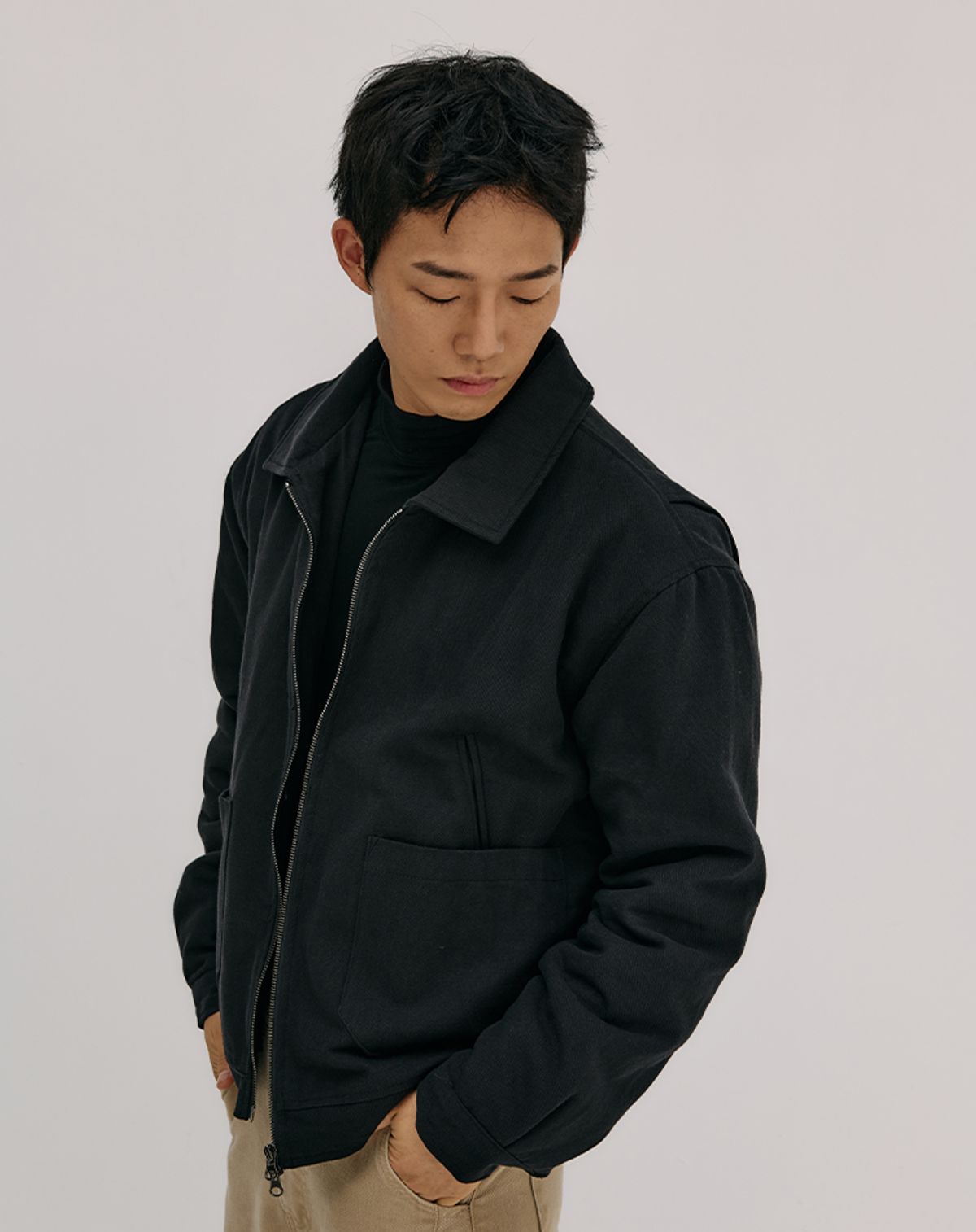 무건(MUGON) 어반 테라스 집업 재킷 _ 블랙