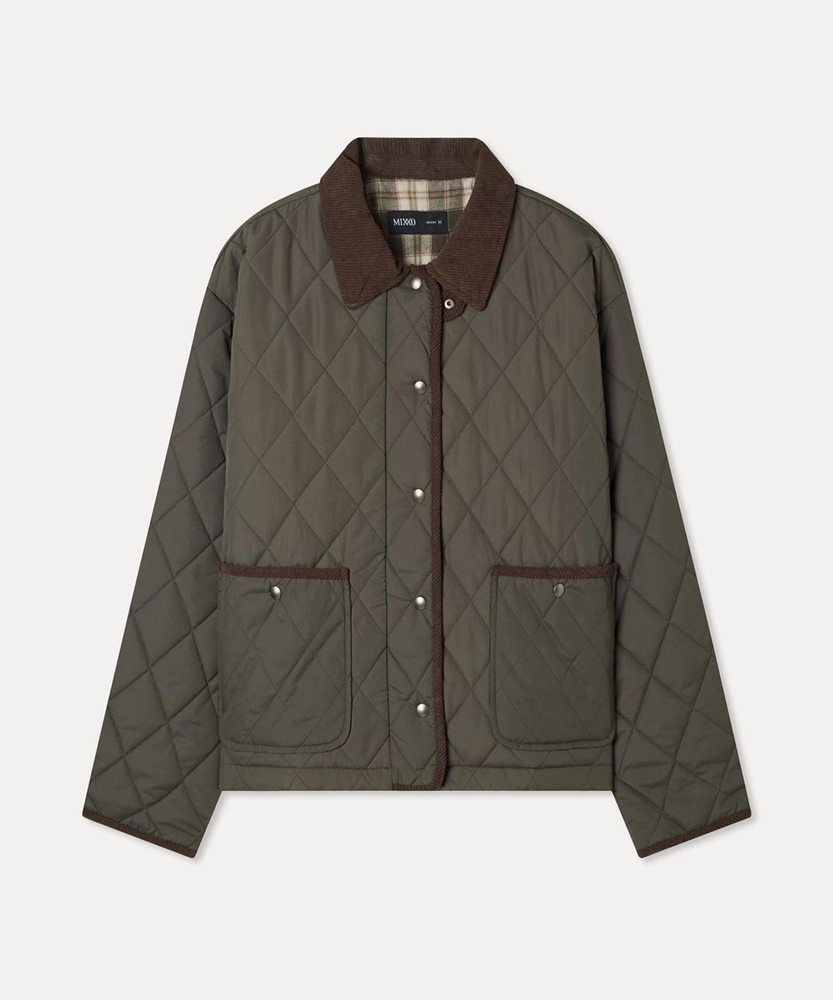 미쏘(MIXXO) 카라배색 경량패딩_MIWJPGV1PB
