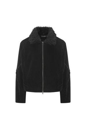 서처드 퍼 트리밍 자켓 블랙