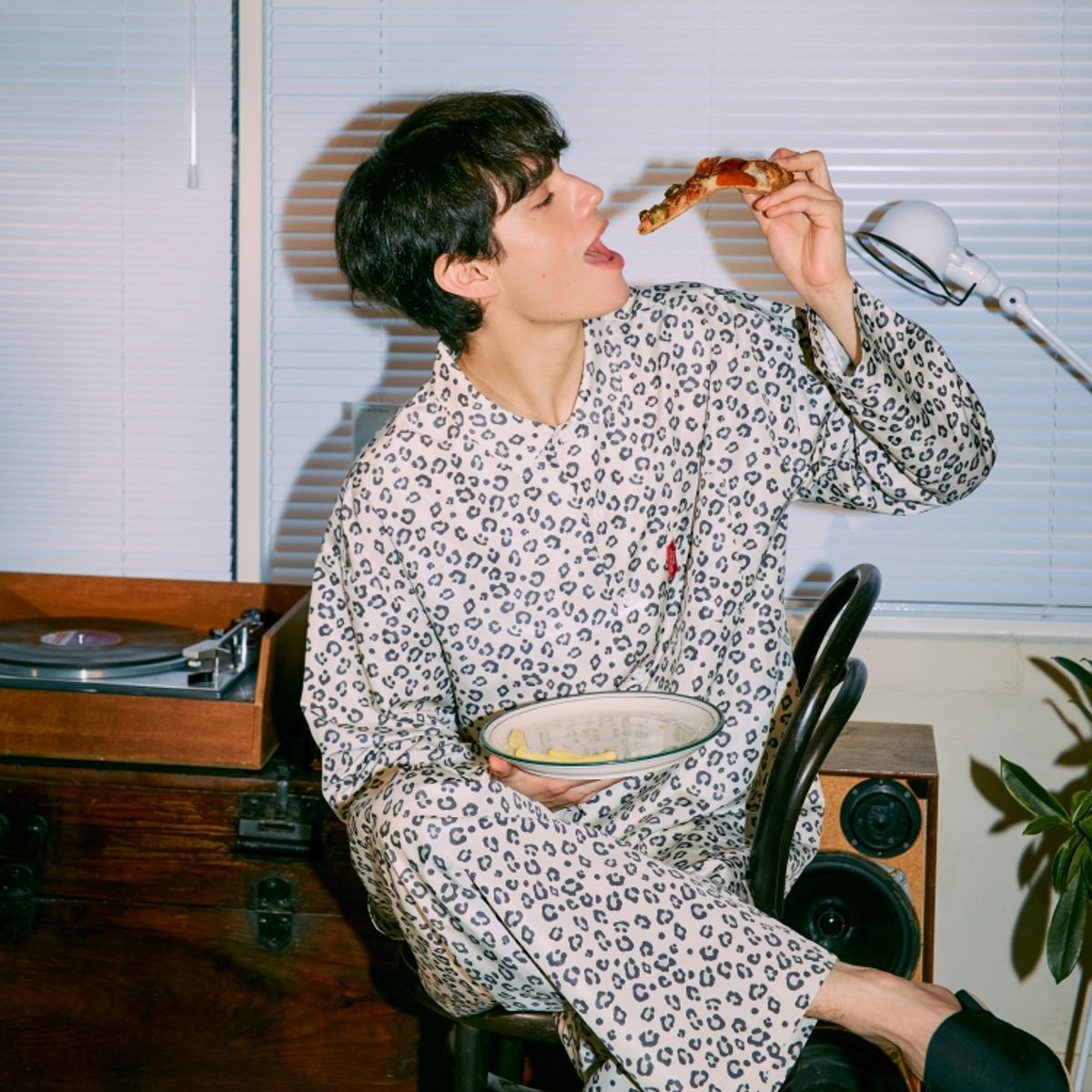 댄스온더플로어(DANCEONTHEFLOOR) furless Leopard pajamas 퍼리스 레오파드 파자마 (Ivory)