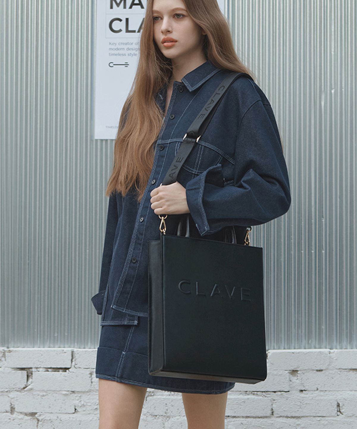 끌라베(CLAVE) 실비 블랙 크로스백 (SYLVIE Black Cross Bag)