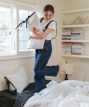 에센셜 스트라이프 포인트 항균 듀라론/간절기/사계절/극세사 이불베개세트 SS/Q 11컬러