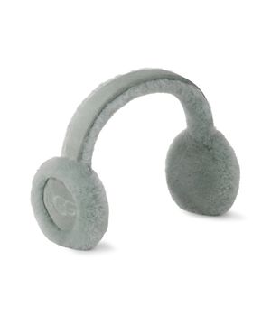 [WOMEN] 어그 빅 로고 양모 귀마개 (쉽스킨 엠브로이더리 이어머프) - 그레이 미스트 / 20955-GMS