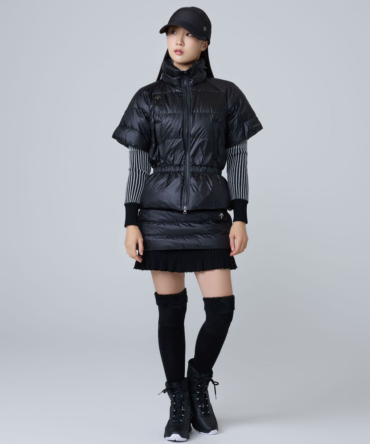 데상트 골프(DESCENTE GOLF) 아크먼트(ACMT) 여성 니트 다운 하이브리드 스커트  DQ42WFSKOA