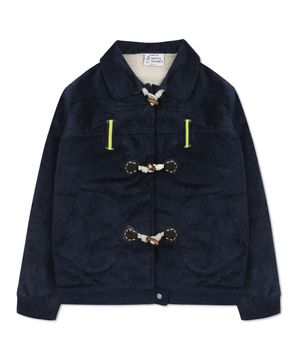 WXJ024 포카포카 코듀로이 뽀글이 자켓 (NAVY)