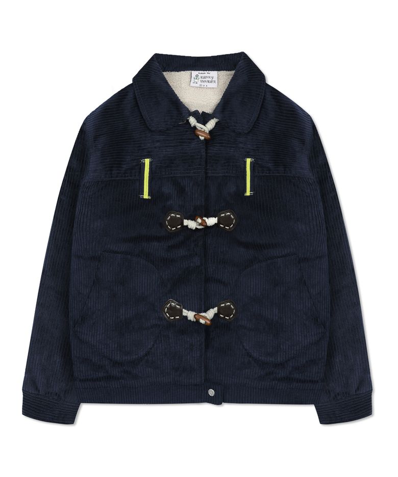 WXJ024 포카포카 코듀로이 뽀글이 자켓 (NAVY)