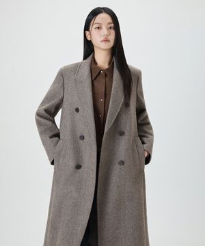 울 혼방 더블 롱코트_MIWJHG112B