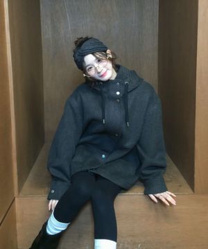 캐주얼 후드 하프코트_MIWJHG111C