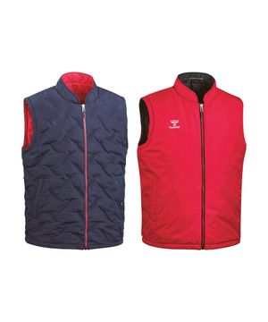 기능성 양면 패딩조끼 - 네이비레드 (HM-6891)