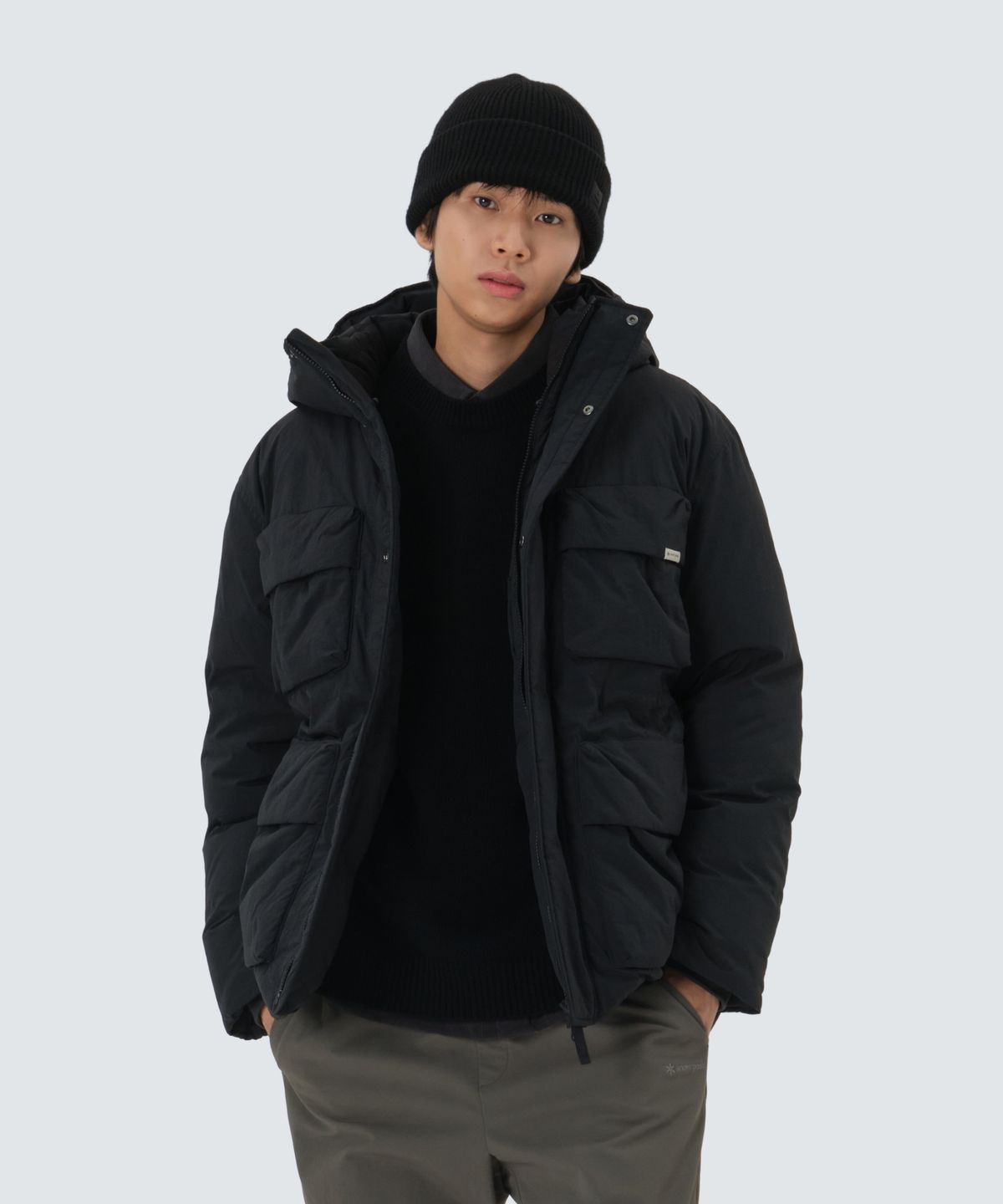 스노우피크 어패럴(SNOWPEAK APPAREL) 랜드 중기장 헤비 다운 자켓 (S25WMGDJ64) Dark Charcoal