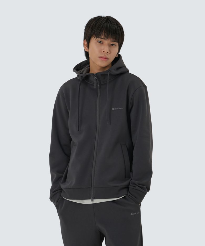 써밋그리드 후드 집업 (S25WMTFJ30) Charcoal Gray